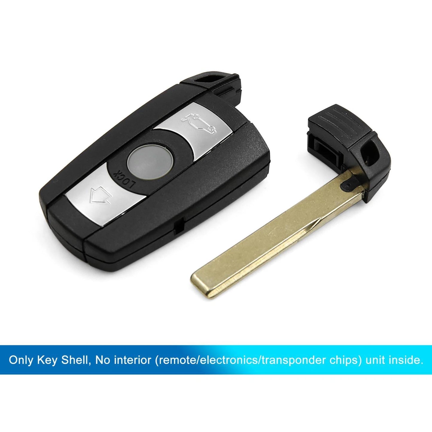 Car Key Fob Shell Case KR55WK49127 for BMW 1 3 5 6 7 Series (2006-2013)