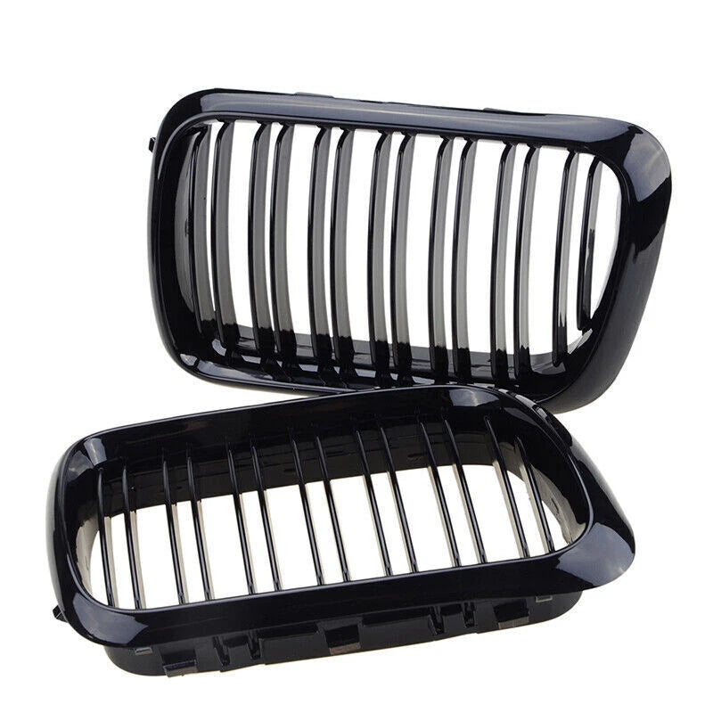 Gloss Black Front Kidney Grille Cover for BMW 3 Series E36 M3 (1997-1999)