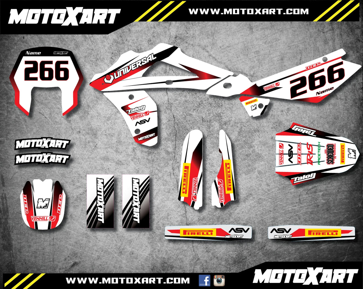 Custom Graphic Kit STORM for Husqvarna WR 125 250 300 (2005-2007)