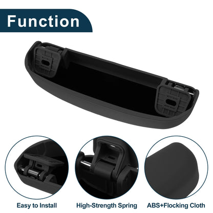 Sunglasses Case for Volvo XC90 2016-2024 Eyeglasses Holder Storage Box Black