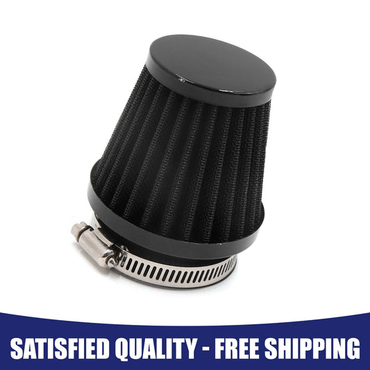 54mm Inlet Dia Air Intake Filter Cleaner W Clamp Universal for Motorcycle
