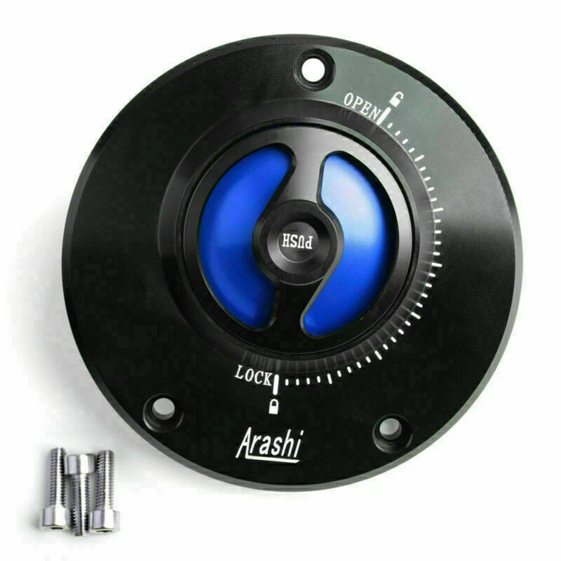 CNC Blue Fuel Cap for Kawasaki ZX-6R, ER-6F/6N Ninja 600/650 (2009-2018)