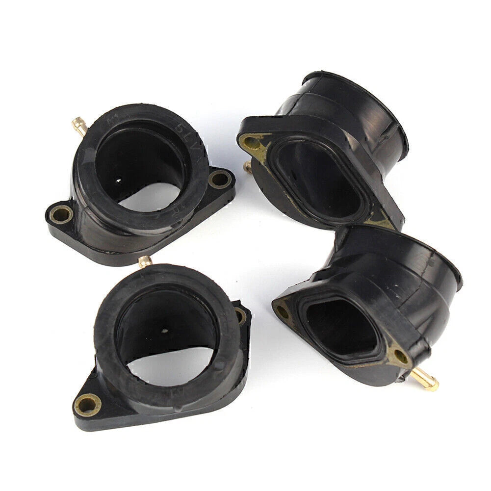 4PCS Carburetor Intake Manifold Boots for Yamaha FZS1000 FZ-1 (2001-2005)