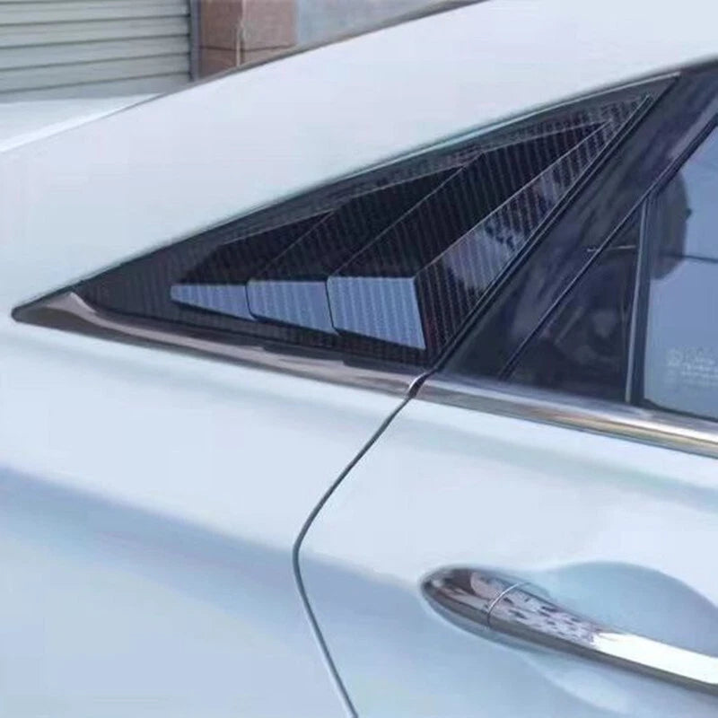 Carbon Fiber Window Louver Shutter Cover Trim for Hyundai Sonata (2011–2014)
