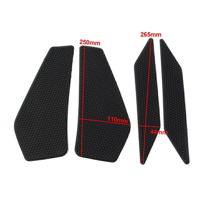 4x Side Tank Traction Grips Pads for 2018-2021 Kawasaki EX400 Ninja 400