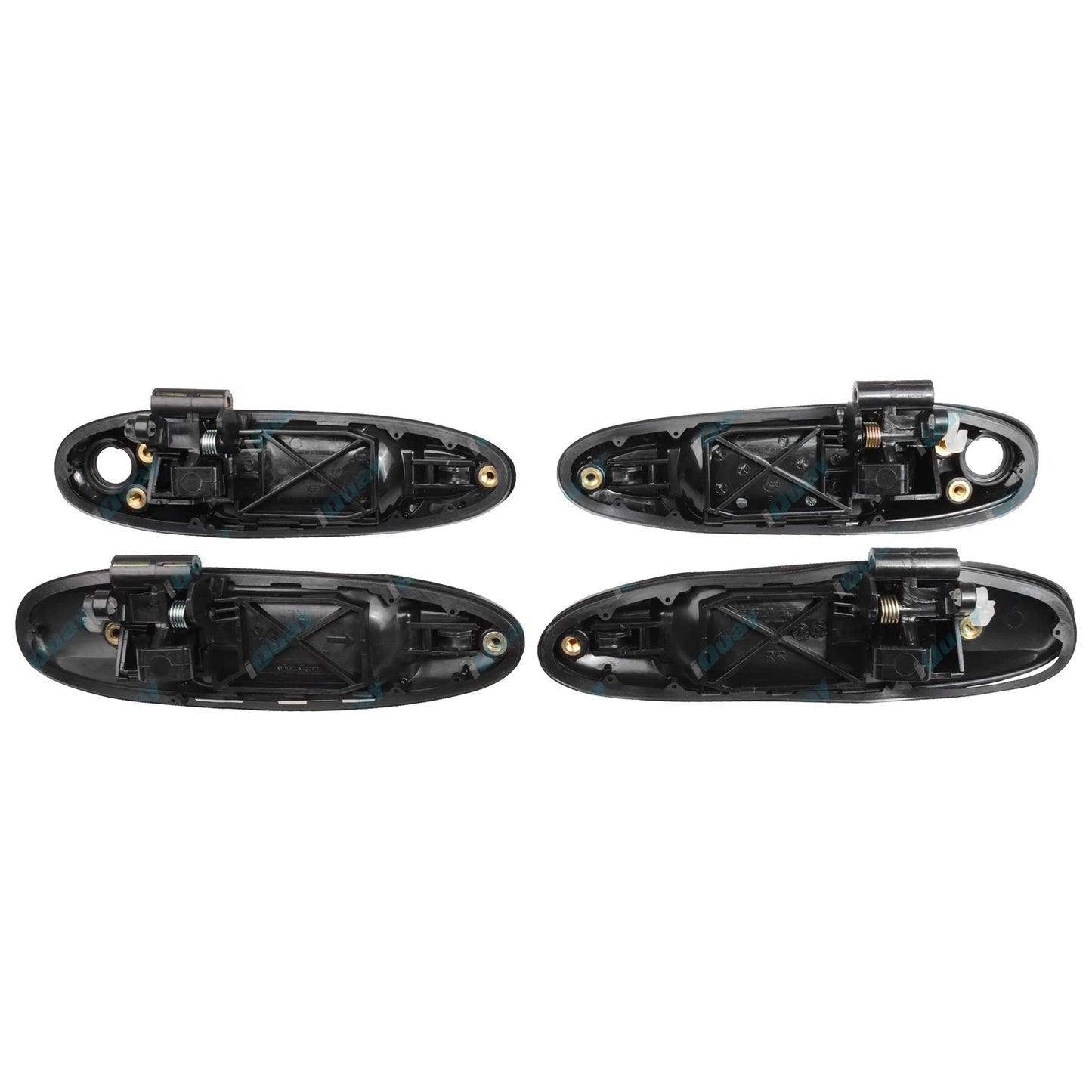 Black Front & Rear Outer Door Handles for Toyota Landcruiser 100 105 Series