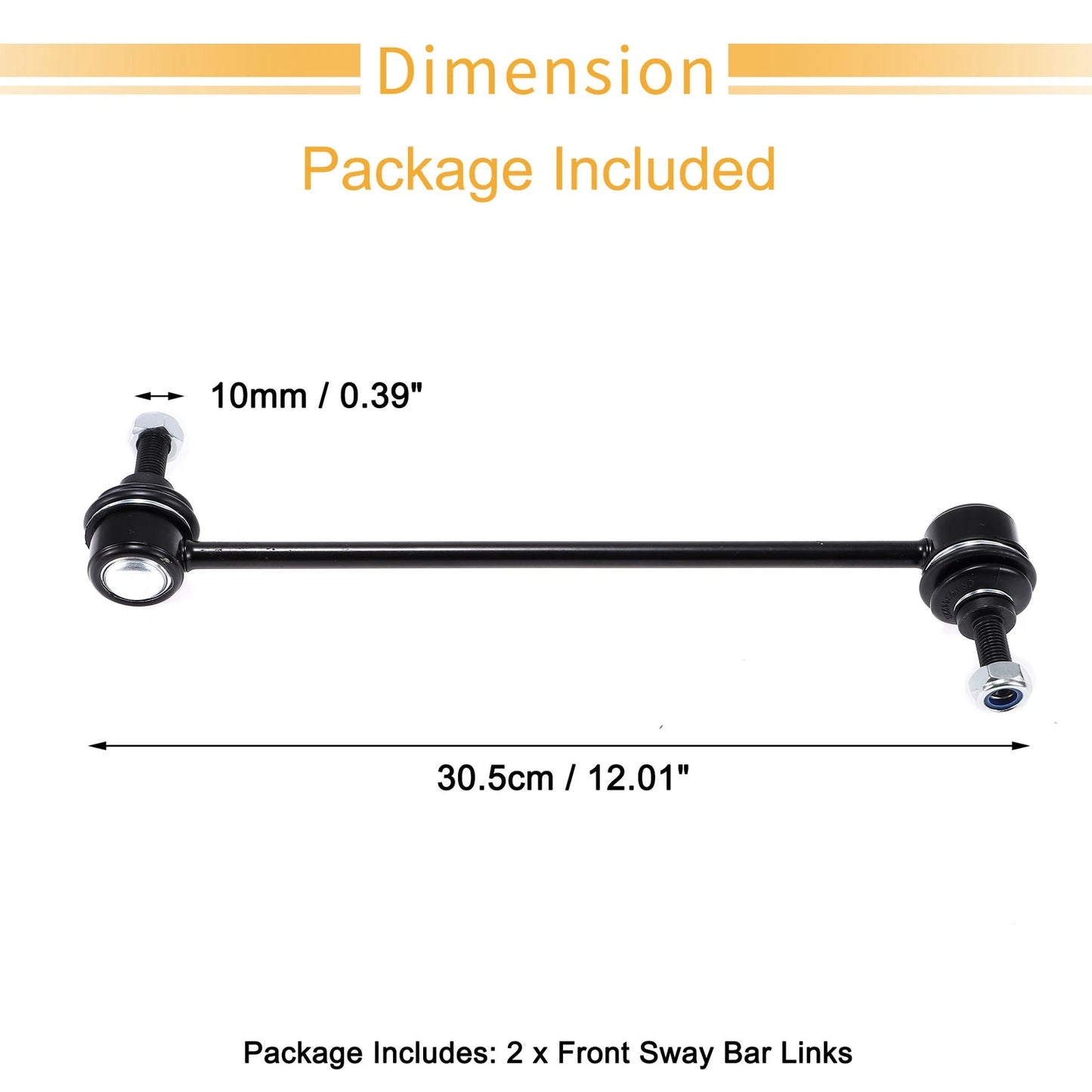 Front Stabiliser Sway Bar Link with Bushing for Jeep Patriot (2007 - 2017)