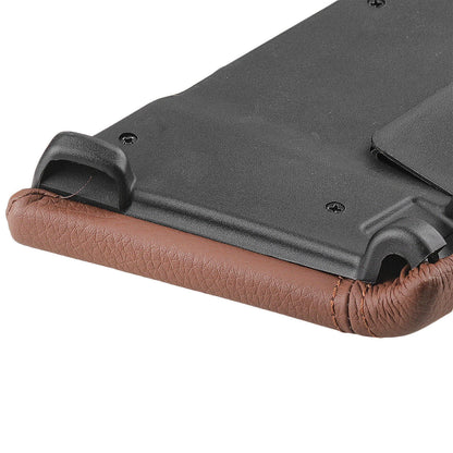 Brown Leather Center Console Cover for BMW 5 Series F10 F11 F18 (2010-2017)