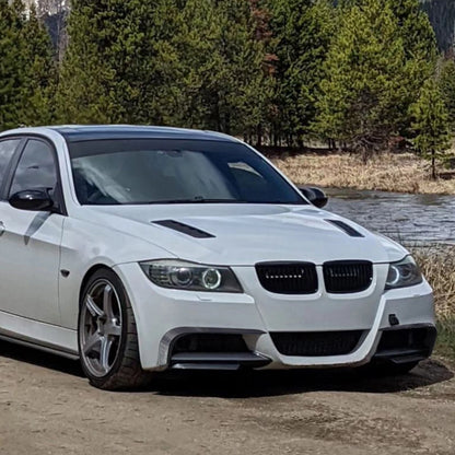 Front Lip Splitter for BMW E90 E91 M-Tech (2005-2008) Black