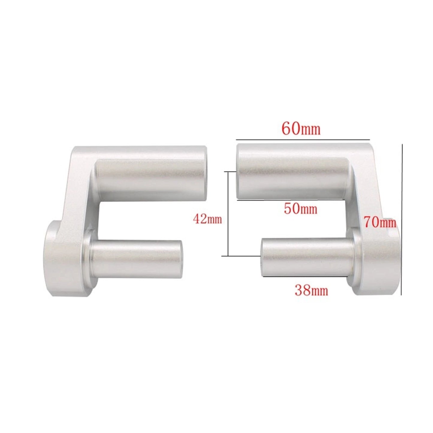Chrome Handlebar Riser Clamp Kit for BMW R1250RT (2014-2023)