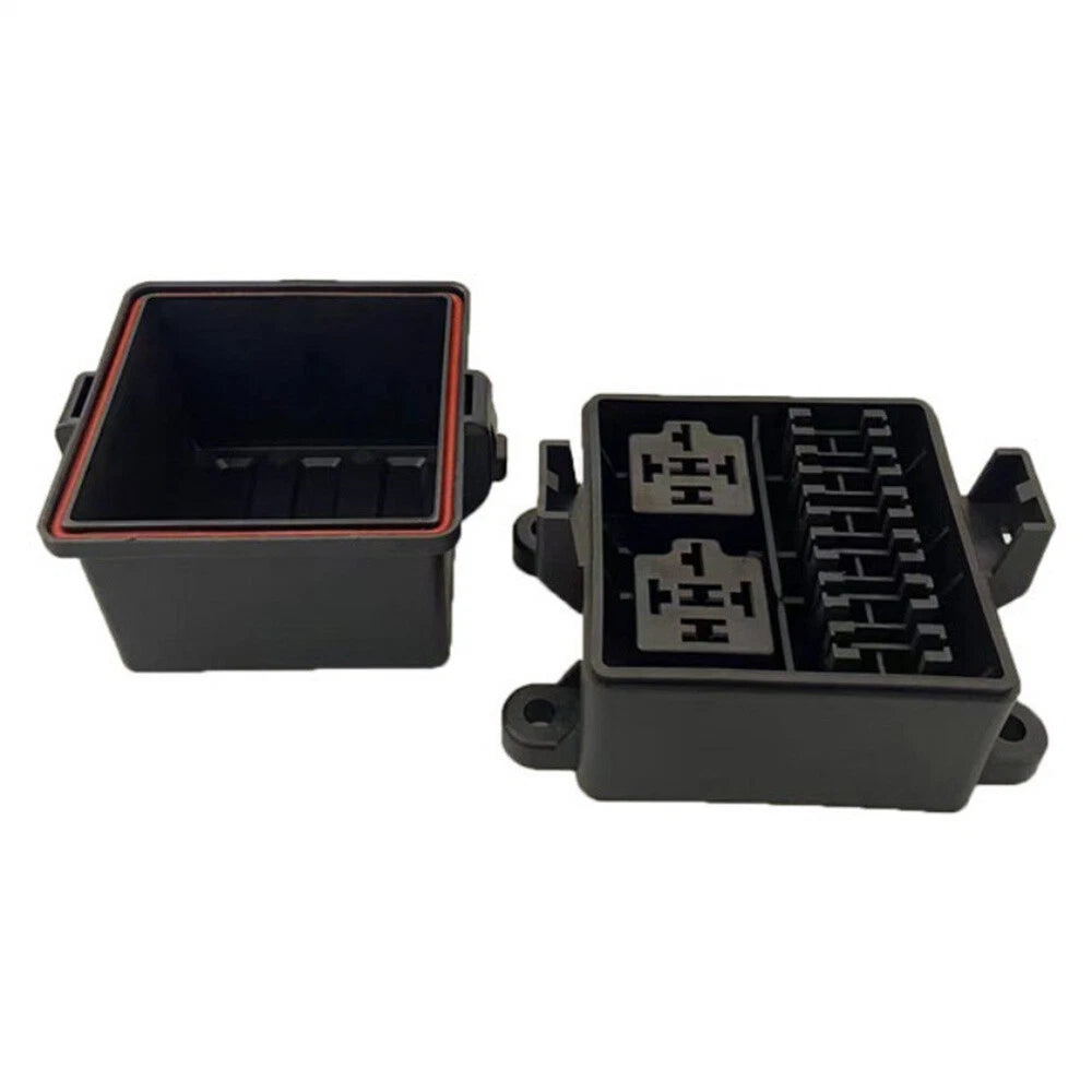 6-Way 12V Fuse Relay Box with 5-Pin 40A Relays for Car Truck