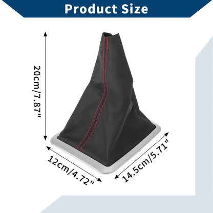 Black Red Leather Gear Shift Gaiter for Ford Focus (2004-2012)