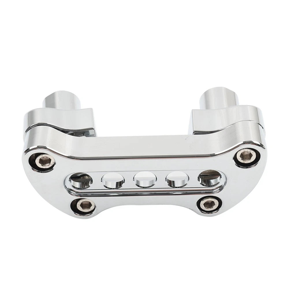 2" Straight Handlebar Riser & Top Clamp for Harley Dyna Touring Road Glide (2006-2023)