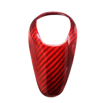 Red Carbon Fiber Gear Shift Knob Head Trim For Bmw M2 F80 M3 M4 M5 M6 X5M X6M