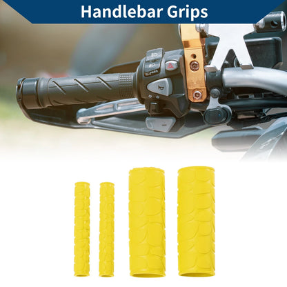 1 1/8" / 29mm Hand Grips Rubber Yellow for Motorcycle