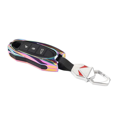 Remote Key Fob Case Shell Cover for Porsche 718 911 Macan Cayenne Cayman Boxster