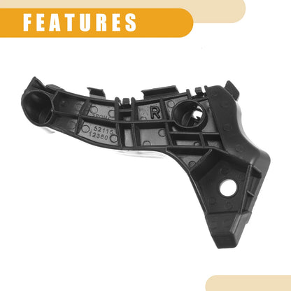 RH Front Bumper Support Bracket for Toyota Corolla (2004-2006) 1 Pc Black