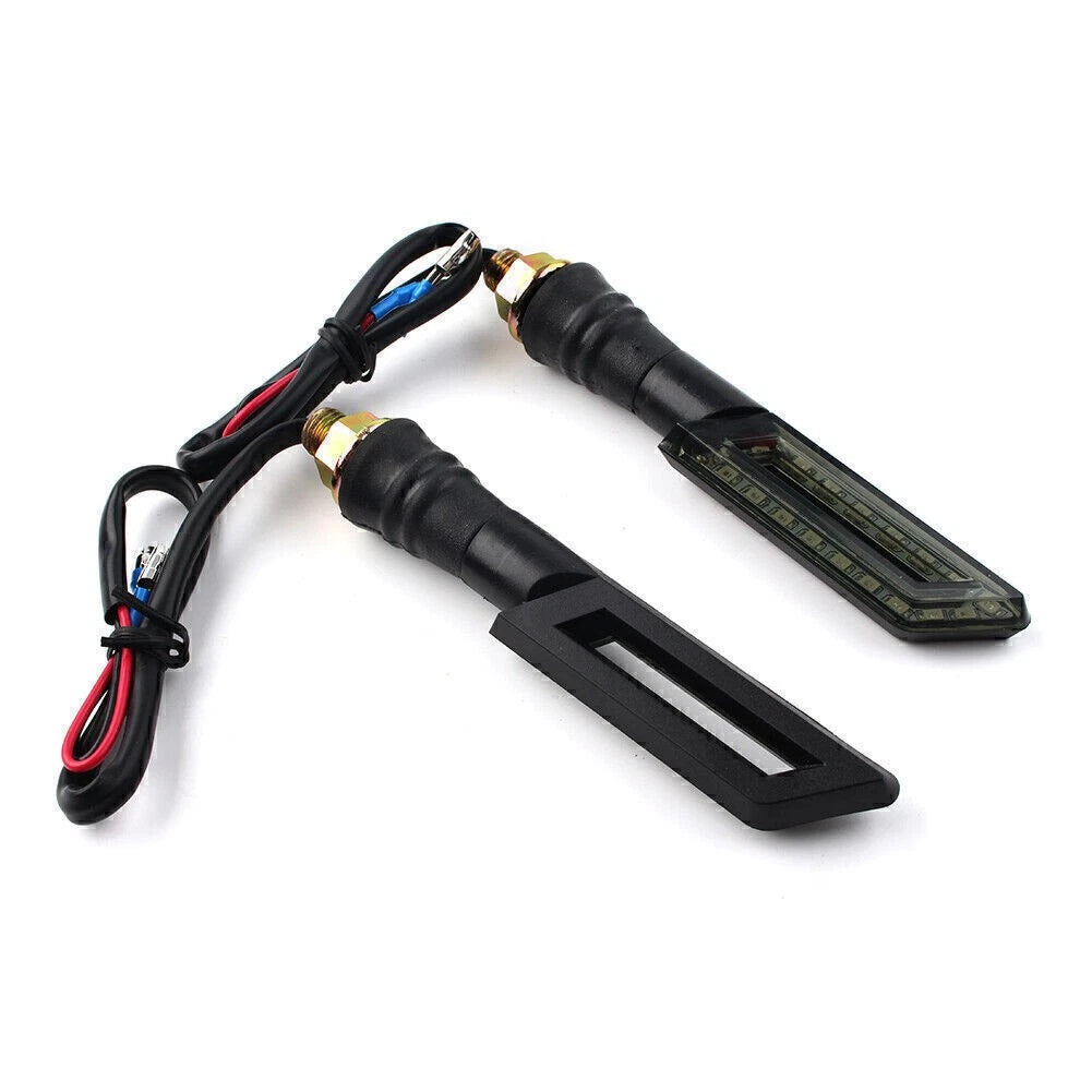2 x Universal Motorcycle 12V LED Turn Signal Indicators for Various Models