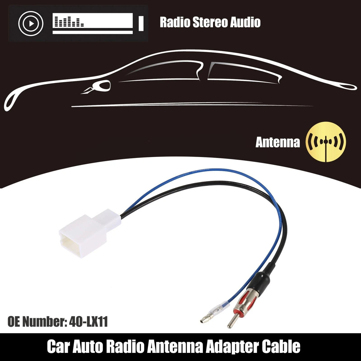 Radio Antenna Adapter to Antenna Plug FM AM for Lexus and Toyota