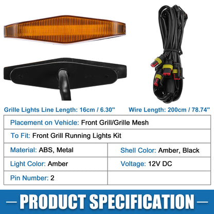 Grill LED Light Set for Toyota 4Runner TRD Pro (2014-2023) Amber