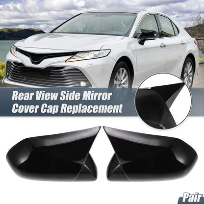 Gloss Black Rearview Mirror Covers for Toyota Camry (2018-2020)