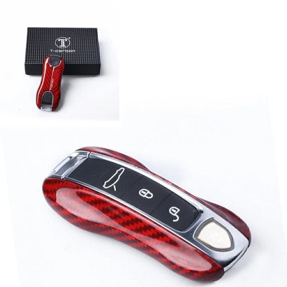 Carbon Fiber Key Case Cover for 2017-2018 Porsche Cayenne Panamera