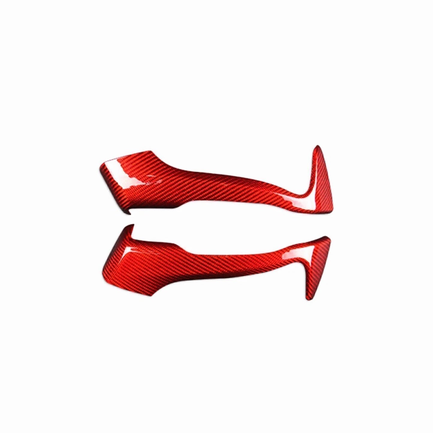 Red Carbon Fiber Inner Door Handle Trim for Subaru BRZ 86 Scion FR-S (12-19)