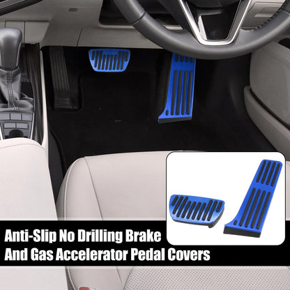 Anti Slip Brake and Gas Accelerator Covers Foot Pedal Pad for Toyota Blue