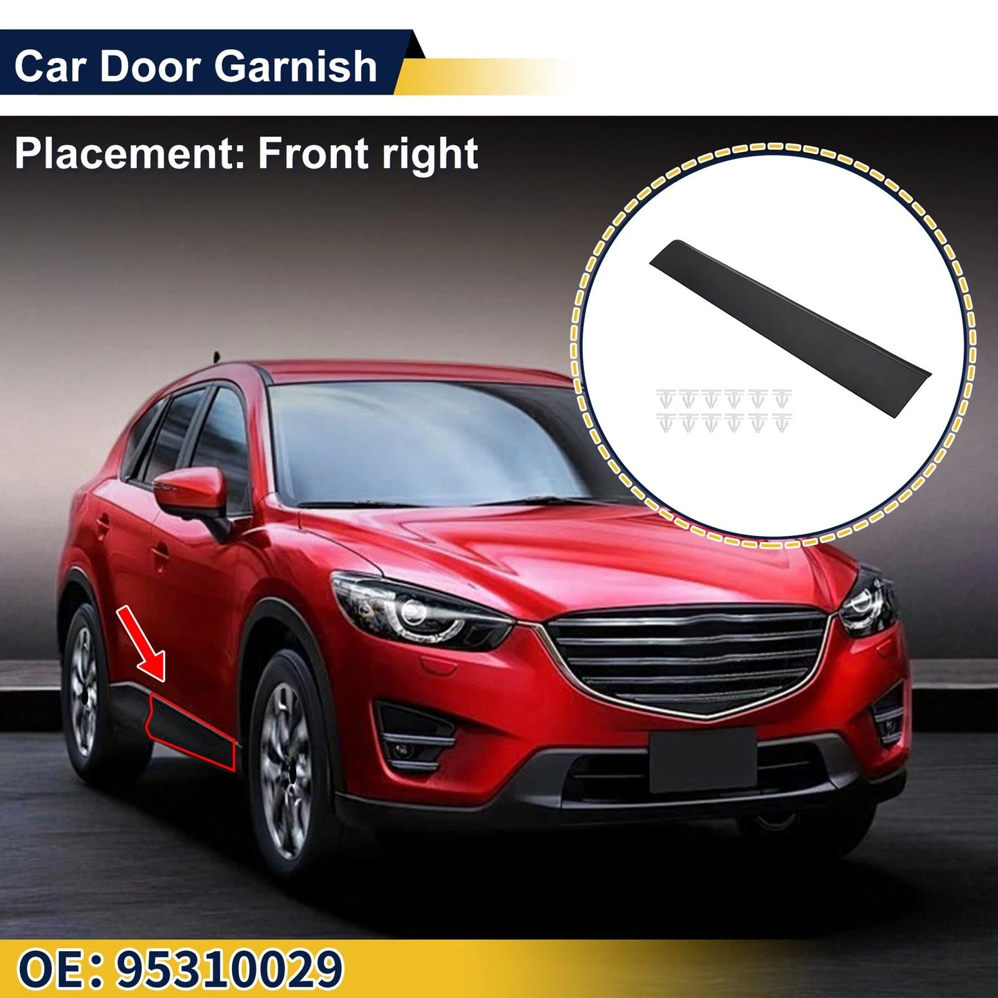 Door Side Lower Trim Front Right for Buick Encore (2013–2019)