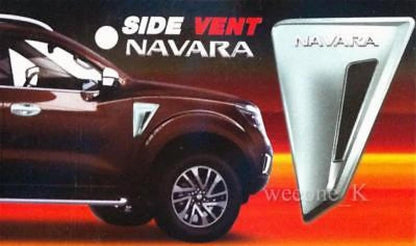Chrome Side Vent Trim for Nissan Navara Frontier NP300 (2014-2016)