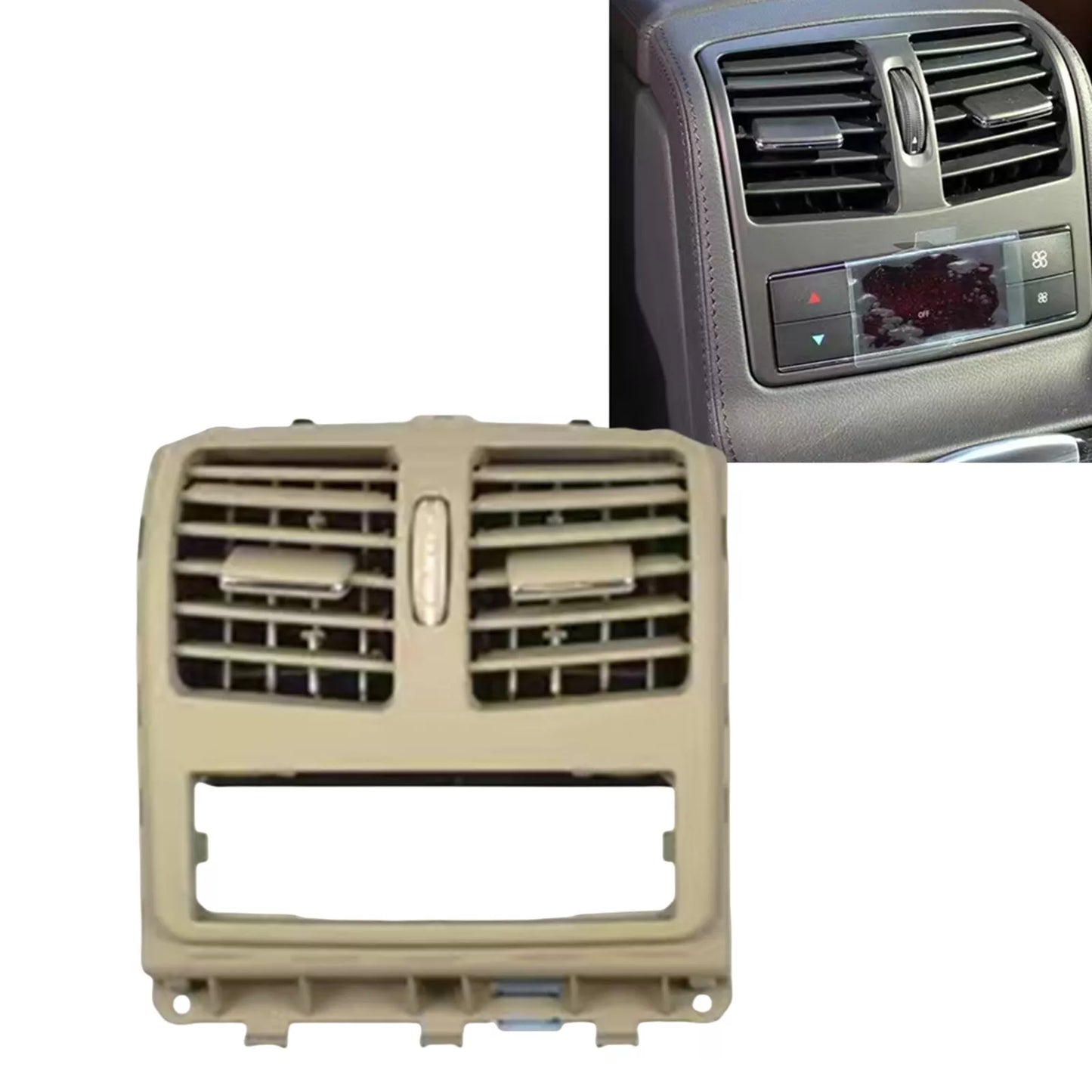 Rear Center A/C Vent Assembly for Benz W218 CLS Class (2012-2017) Beige