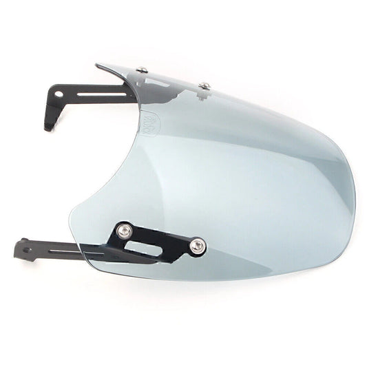 1x ABS Gray Motorcycle Windshield + Bracket for SCRAMBLER 1200 (2019-2021)