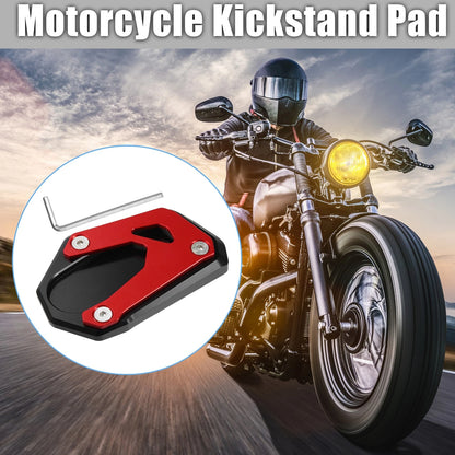 Kickstand Side Stand Plate Pad Set Red for Suzuki Gsx-S 2015–2021