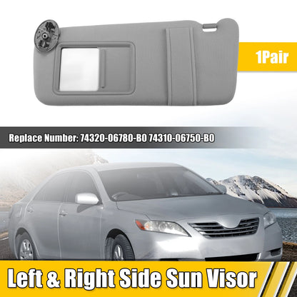 2 x Pair Sun Visor Left/Right W/O Sunroof Light for Toyota Camry (2007–2011)