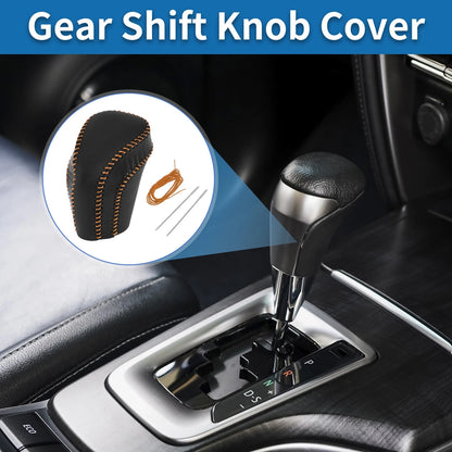 Gear Shift Knob Cover Carbon Fiber Pattern Black for Toyota Camry (2018–2024)