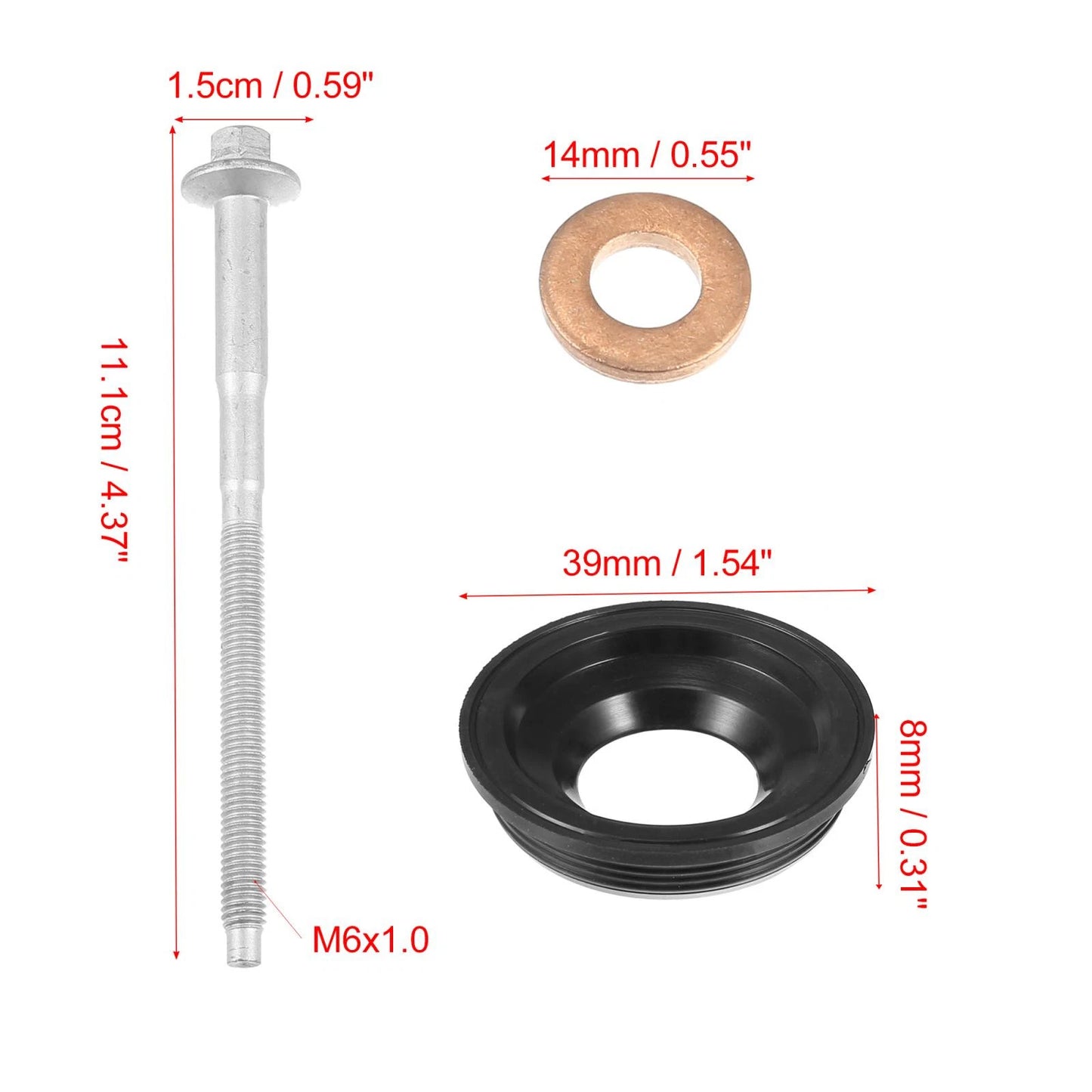 Diesel Injector Seal & Clamp Bolts for Ford Transit MK7 (2006-2011)
