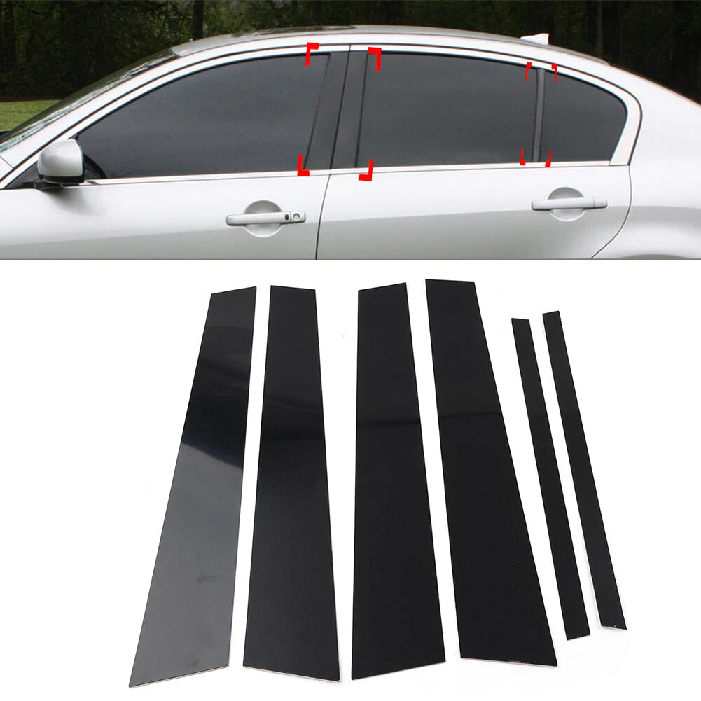 Pillar Post Door Window Trim Covers for Infiniti G35 G37 Sedan (2002-2013)