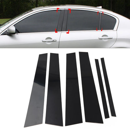 Pillar Post Door Window Trim Covers for Infiniti G35 G37 Sedan (2002-2013)