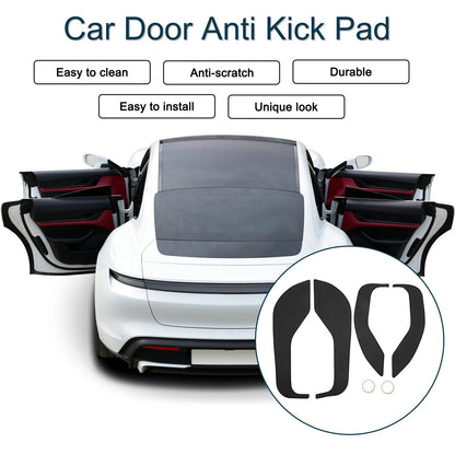 Car Door Anti Kick Pad Sticker Protector for Ford Mustang (2022) - Black