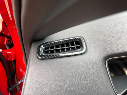 Dashboard Air Vent Outlet Carbon Fiber Covers for Honda Civic Sedan (2022-2023)