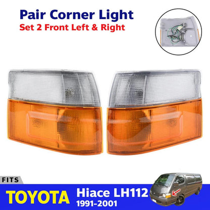 Corner Light LH+RH Fits Toyota Hiace Van LH10 Commuter Regius Jinbei Van 1989-05
