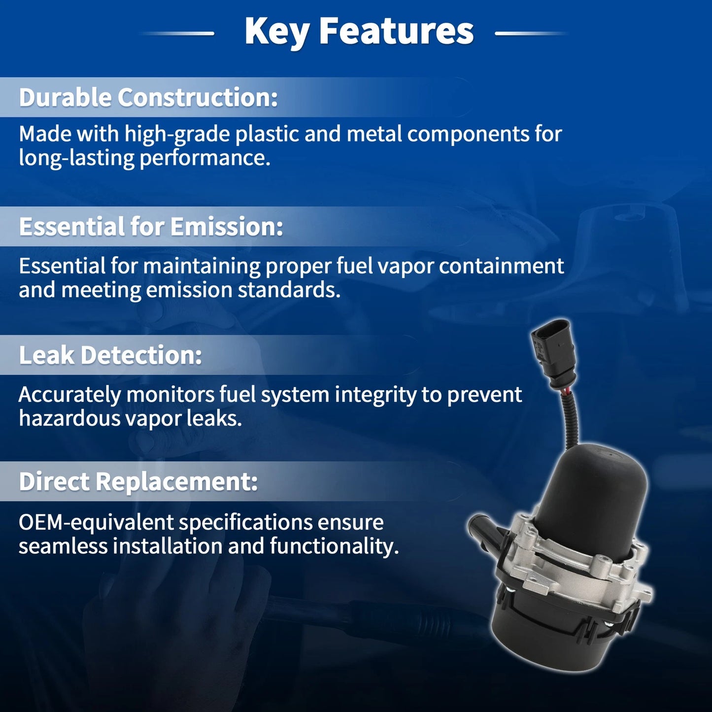Leak Detection Pump 3.6L for Porsche Cayenne (2015-2018)