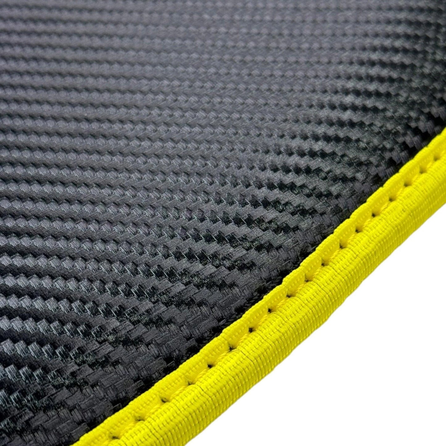 Carbon Fiber Floor Mats for Ferrari 812 GTS (2020-2023) - Yellow Trim
