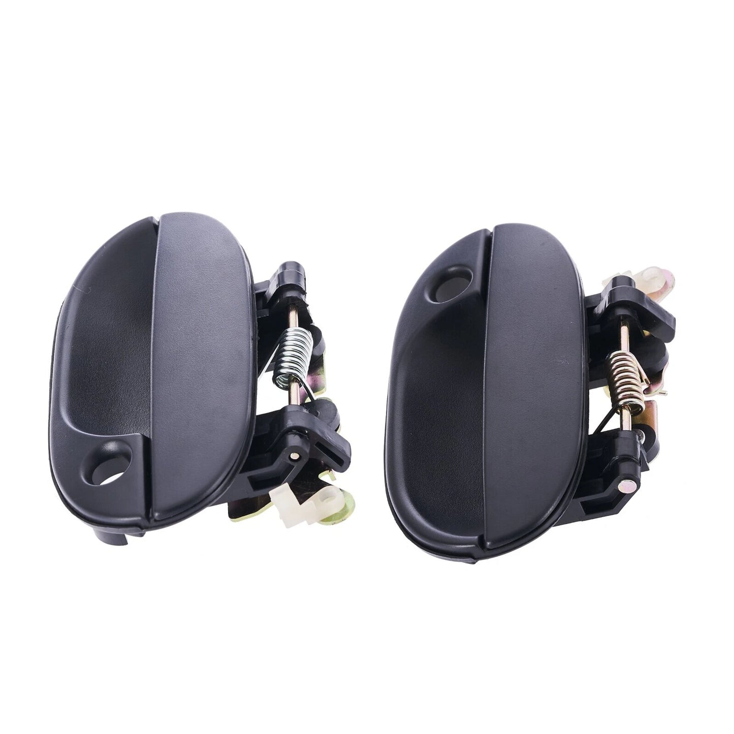 Outer Door Handle Set of 4 for Hyundai Excel X3 (1997-2000) Black Front Rear