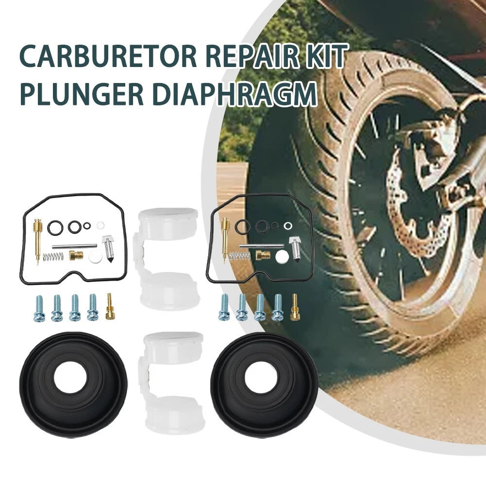 2x Carburetor-Repair Kit Plunger Diaphragm for KAWASAKI Vulcan 500 EN500 EN 500