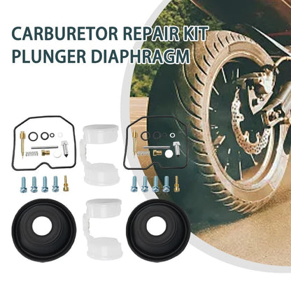 2x Carburetor-Repair Kit Plunger Diaphragm for KAWASAKI Vulcan 500 EN500 EN 500