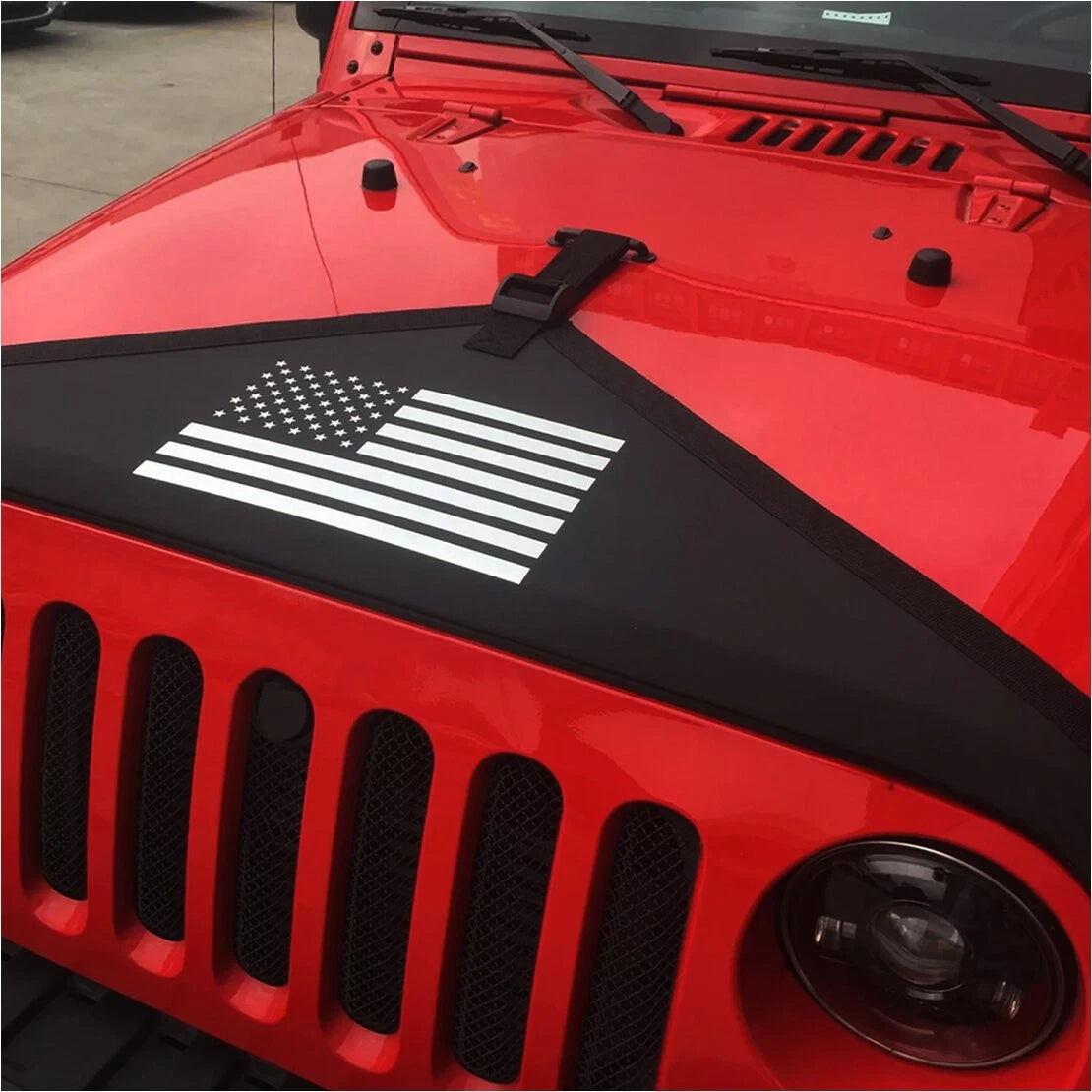 Hood Bra Protector Guard for Jeep Wrangler JK JKU 2007-2017 (2007-2017)