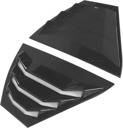Carbon Style Rear Window Louver Vent Shutter Trim for Nissan Sentra (2024–2025)
