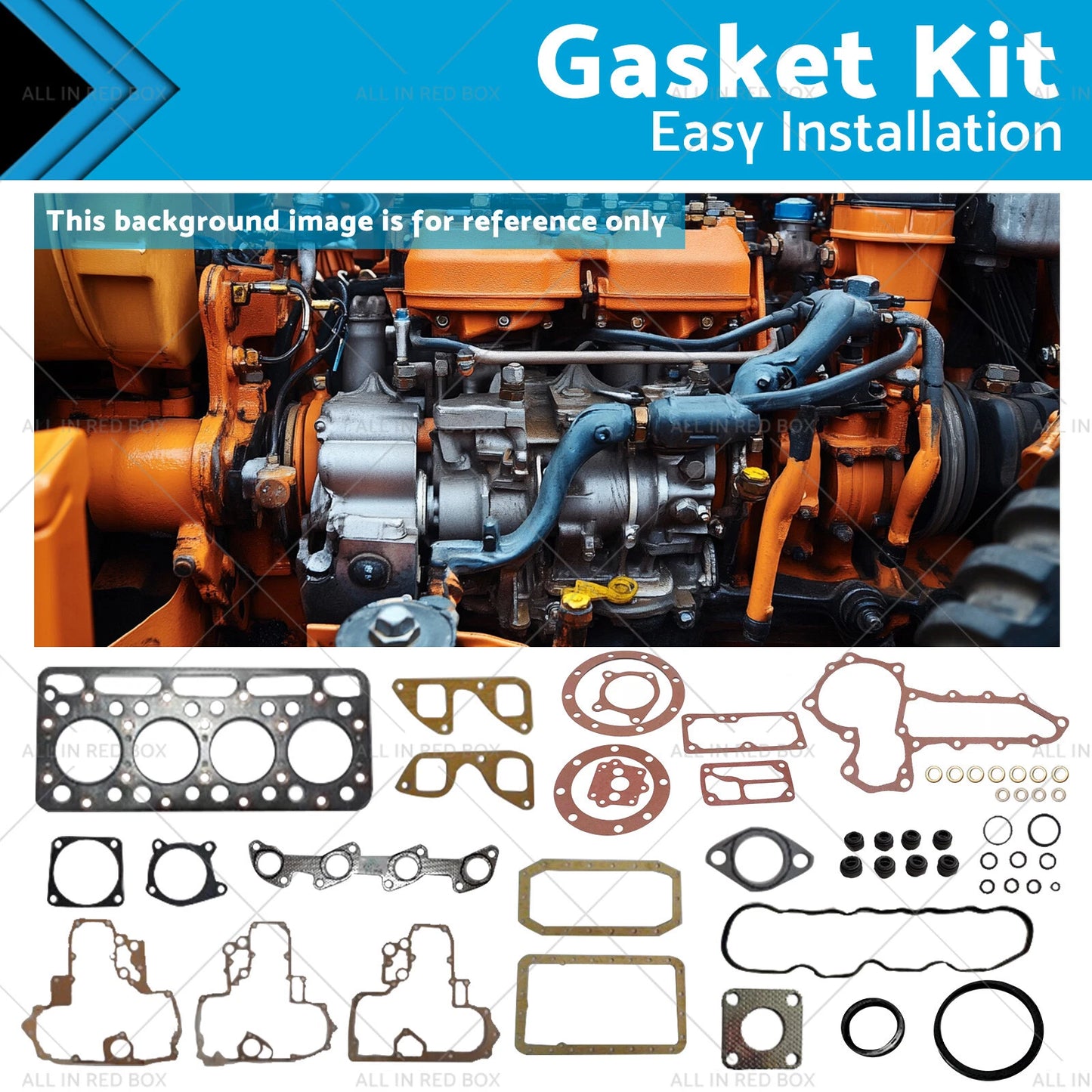 Gasket Kit Upper Lower for Kubota V1902