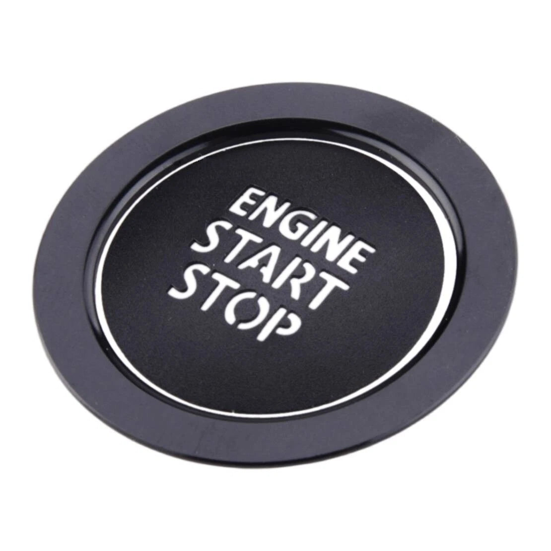 Black Engine Start Stop Button Trim Cover Cap & Ring for Subaru (All Years)